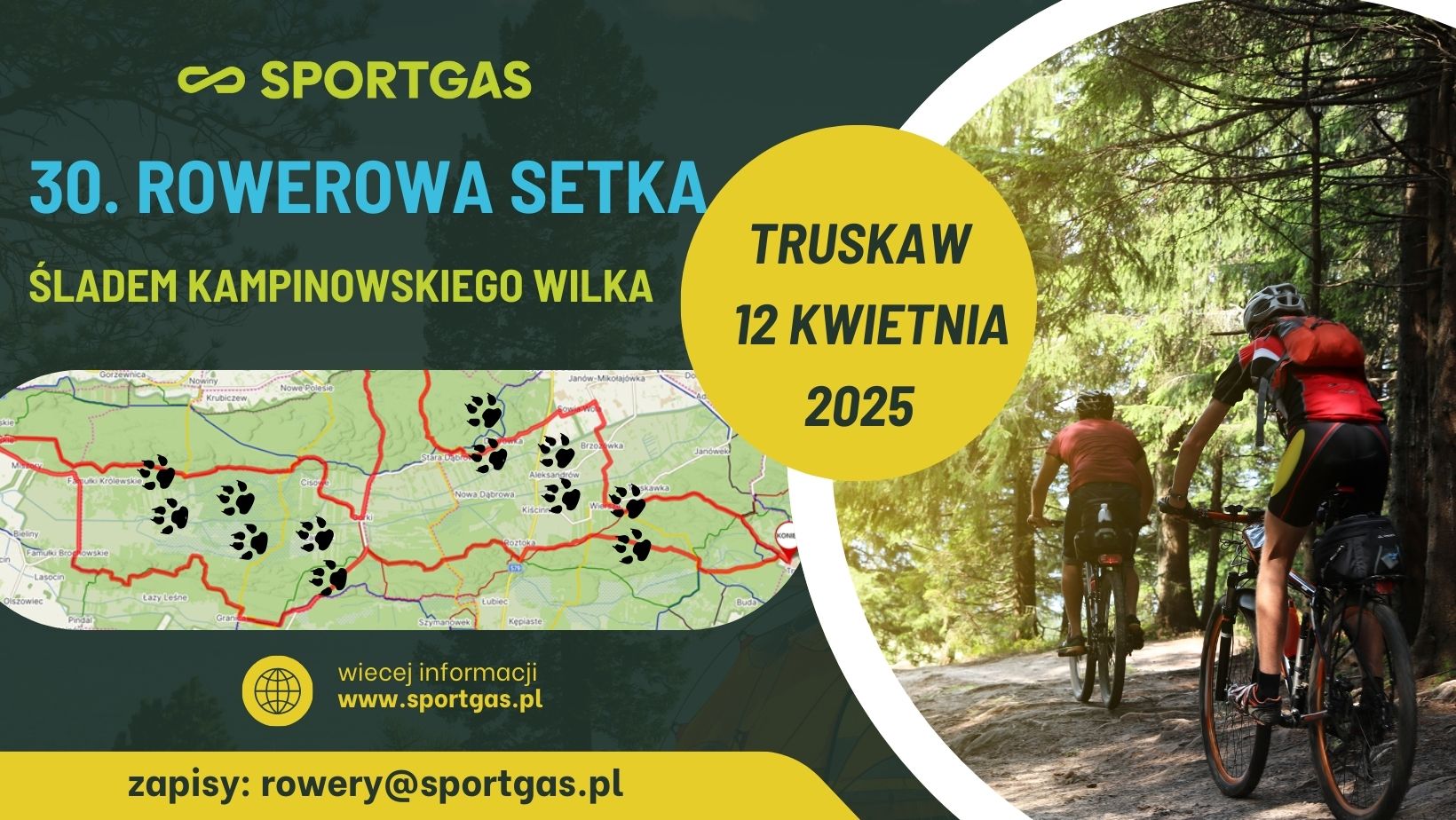 Zapraszamy na 30. sportgasową SETKĘ „Śladem kampinoskiego wilka”