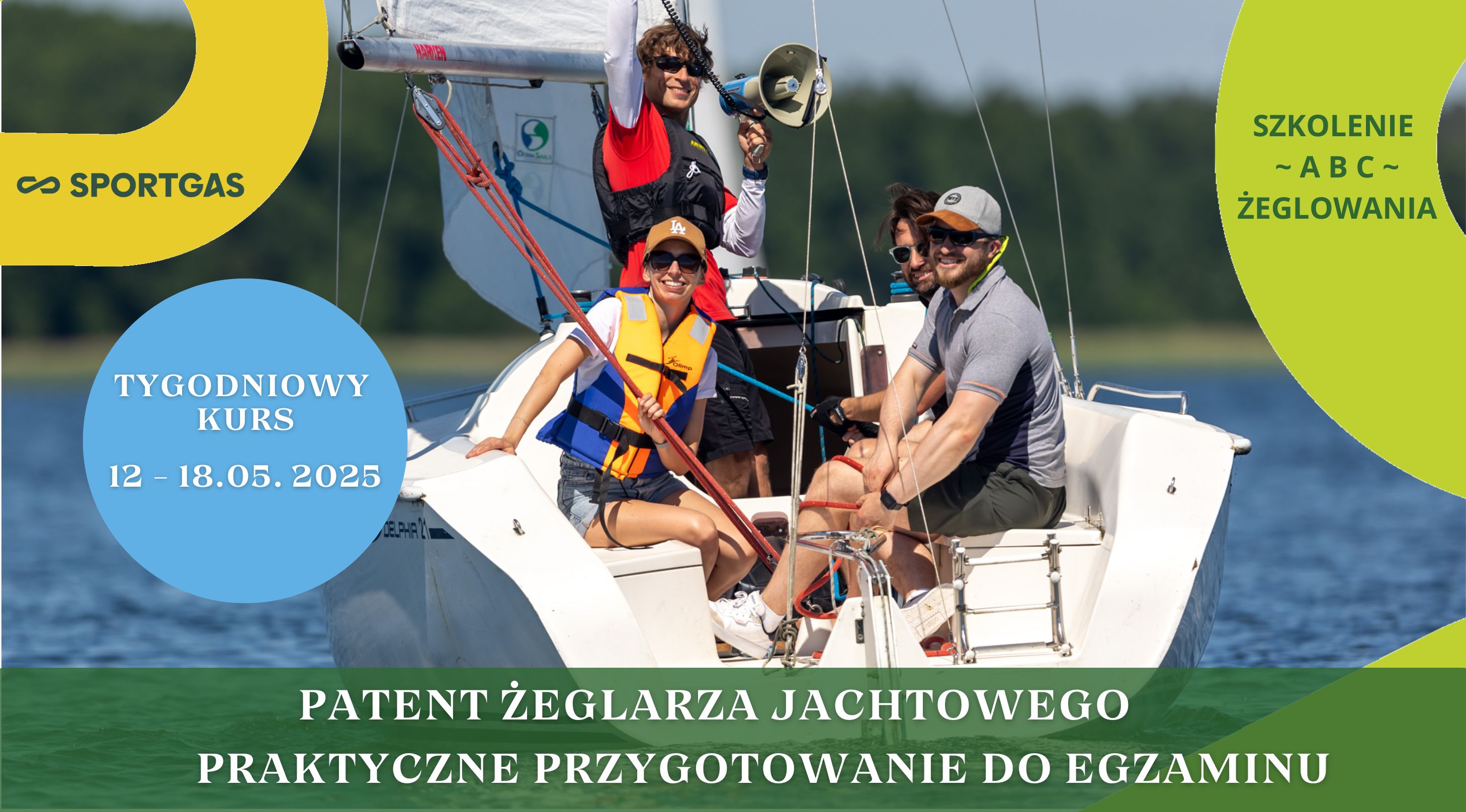 Tygodniowy kurs na patent żeglarza jachtowego - wiosna 2025 