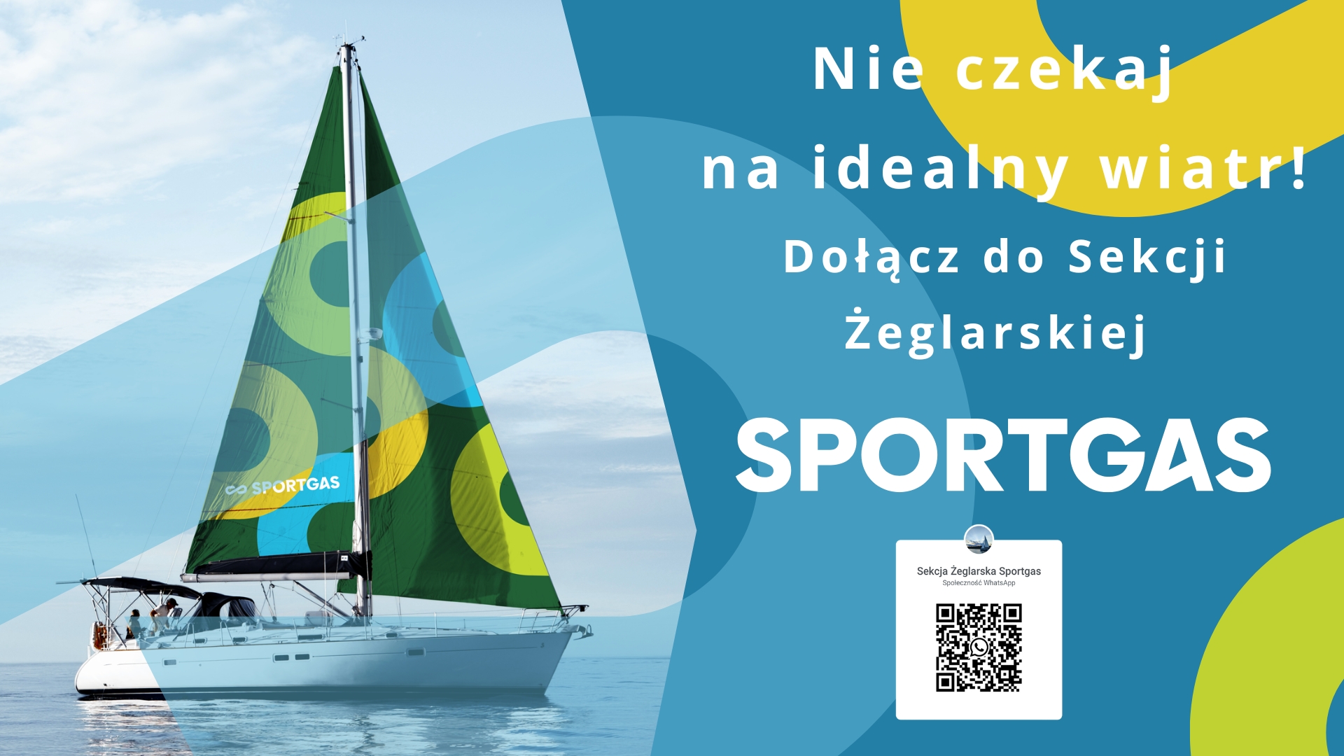 Nie czekaj na idealny wiatr – dołącz do Sekcji Żeglarskiej Sportgas! 
