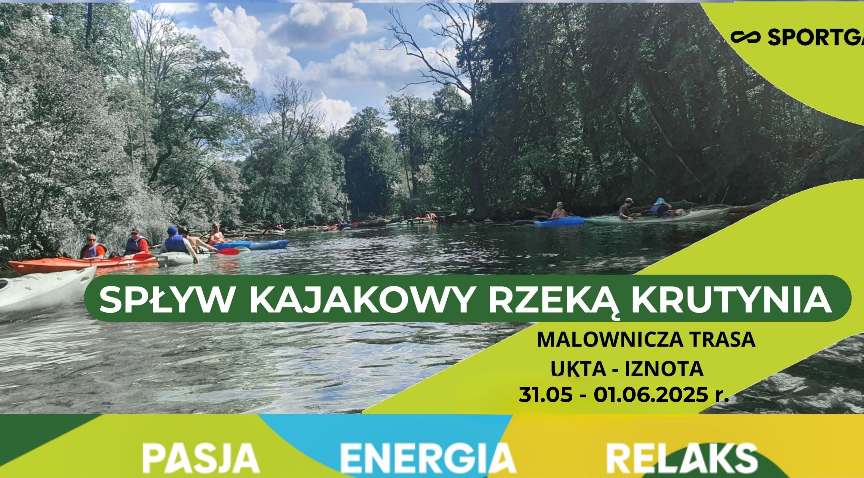 Zaproszenie na spływ kajakowy UKTA - IZNOTA