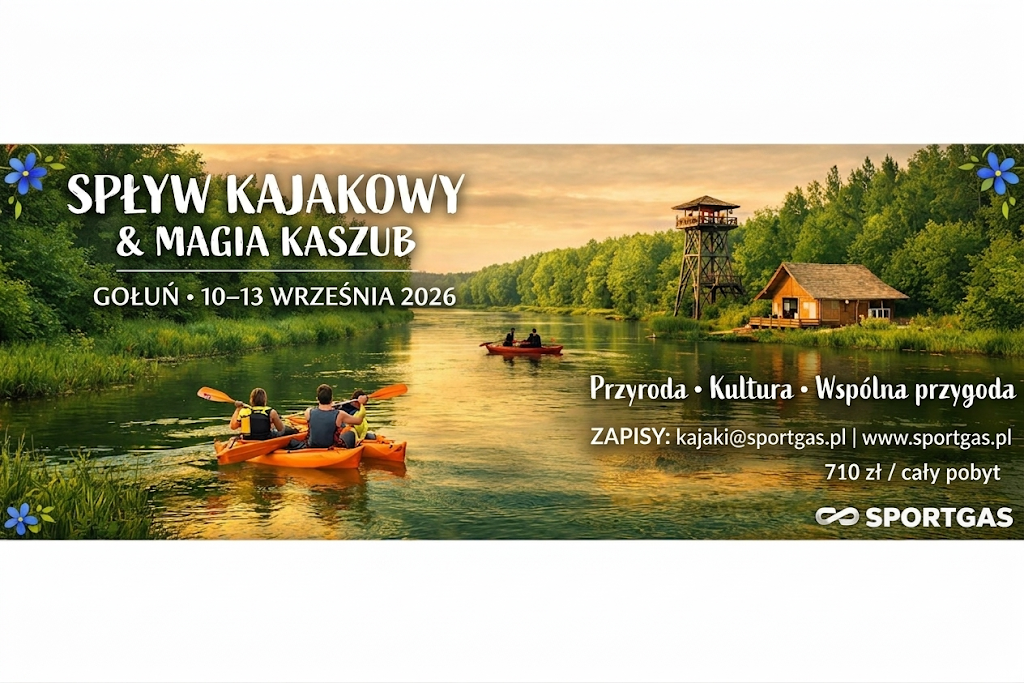 Zapraszamy na spływ kajakowy na Kaszubach