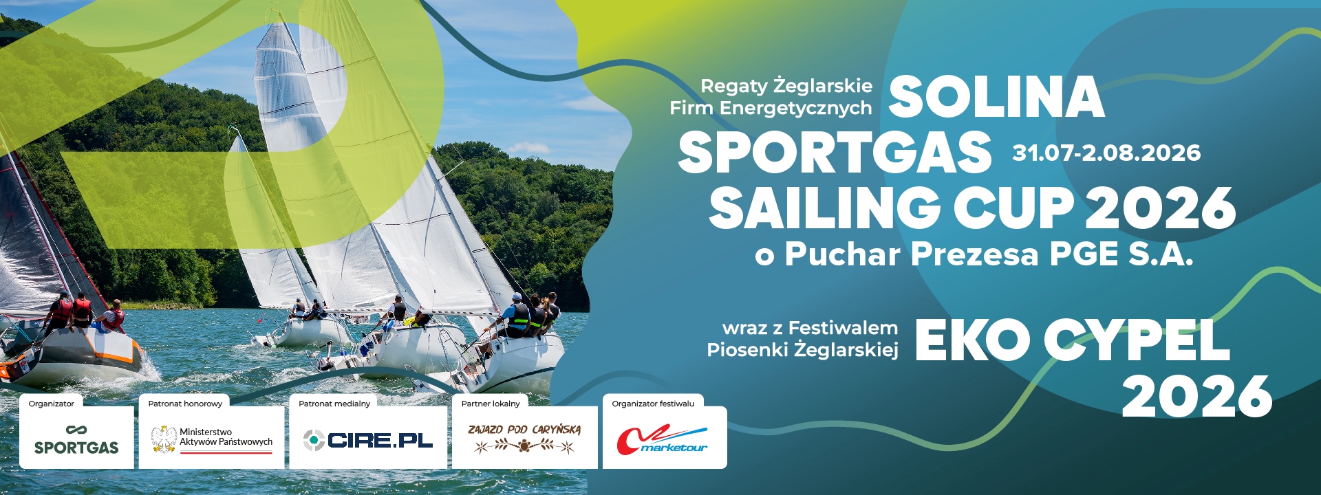 Zaproszenie na Regaty Solina Sportgas Sailing Cup 2026 o Puchar Prezesa PGE S.A.