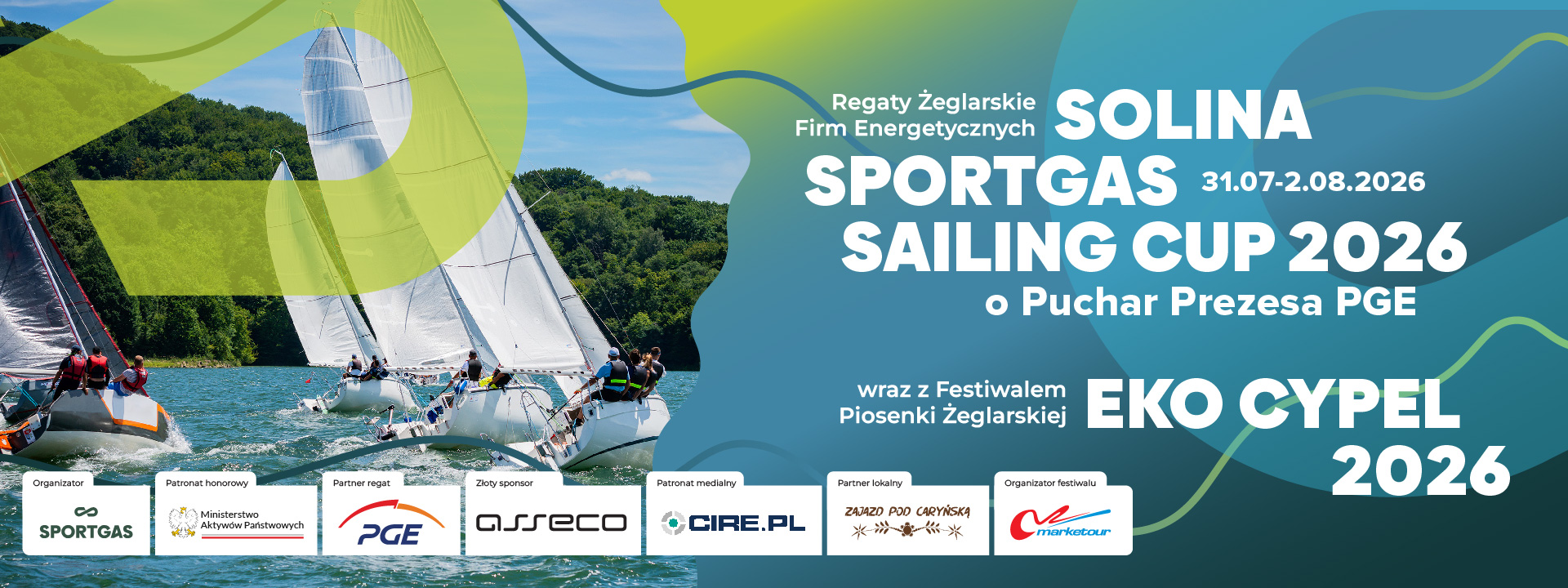 Zaproszenie na Regaty Solina Sportgas Sailing Cup 2026 o Puchar Prezesa PGE 