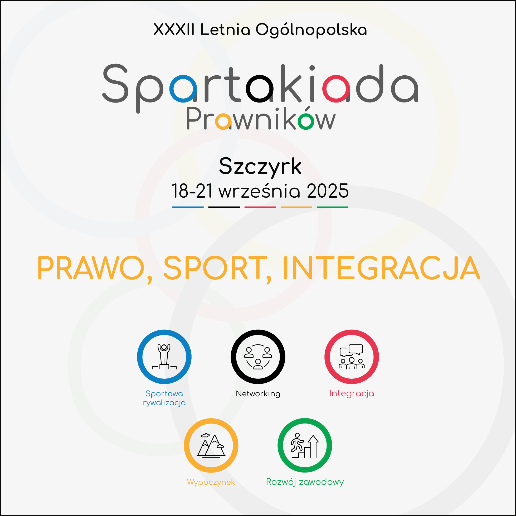 Zaproszenie na XXXII Letnią Ogólnopolską Spartakiadę Prawników 2025